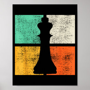 Schack Schackfigurer Kung Spelare Poster