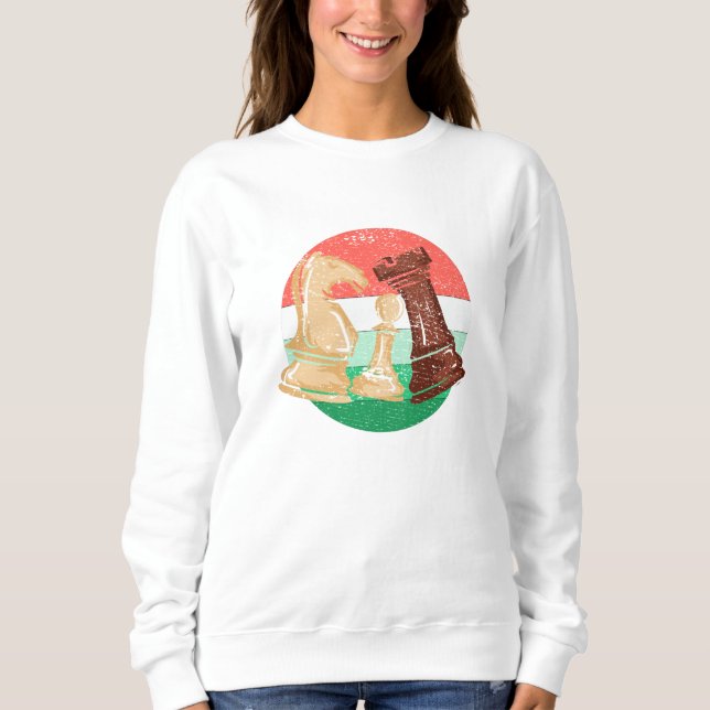 Schack - Schackpjäser Schackspelare Present T Shirt (Framsida)