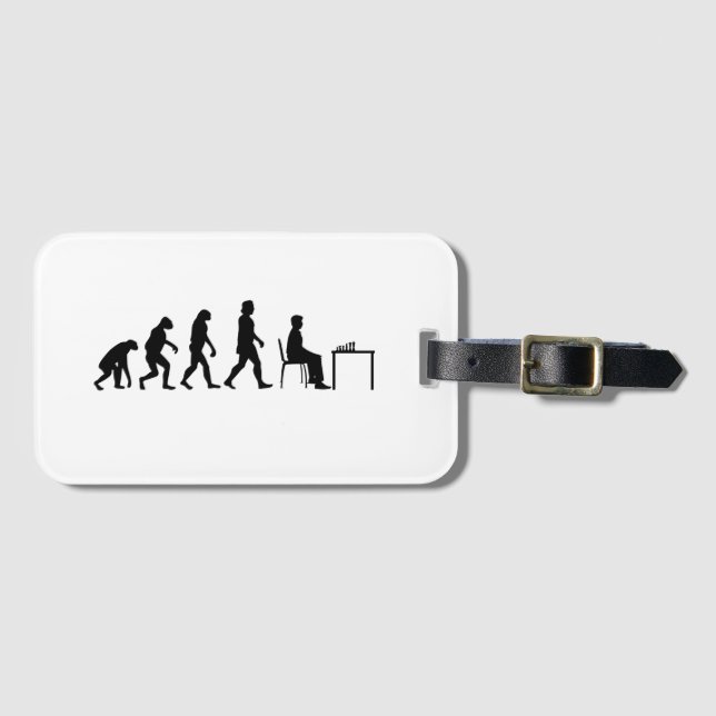 Schack - Schackspelare Evolution Bagagebricka (Framsida horisontal)