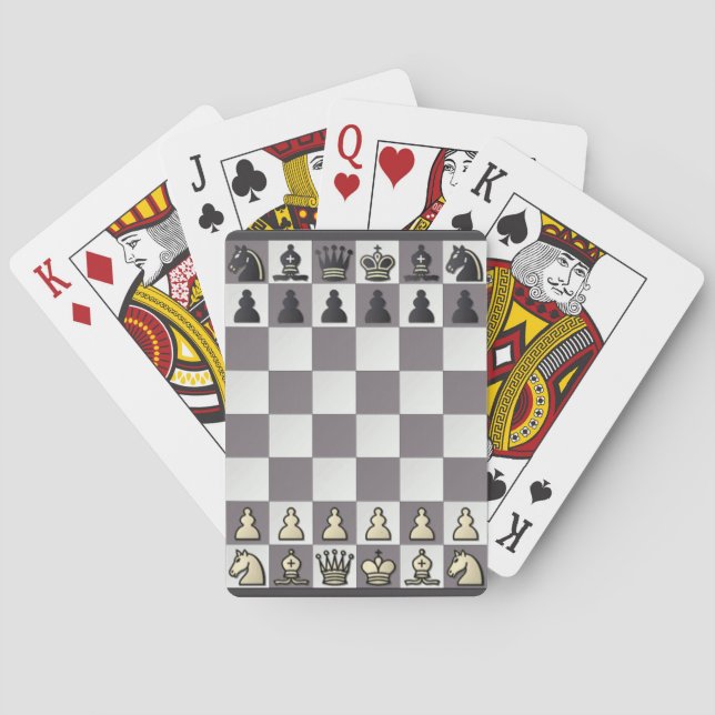 Schack som leker kort casinokort (Baksidan)