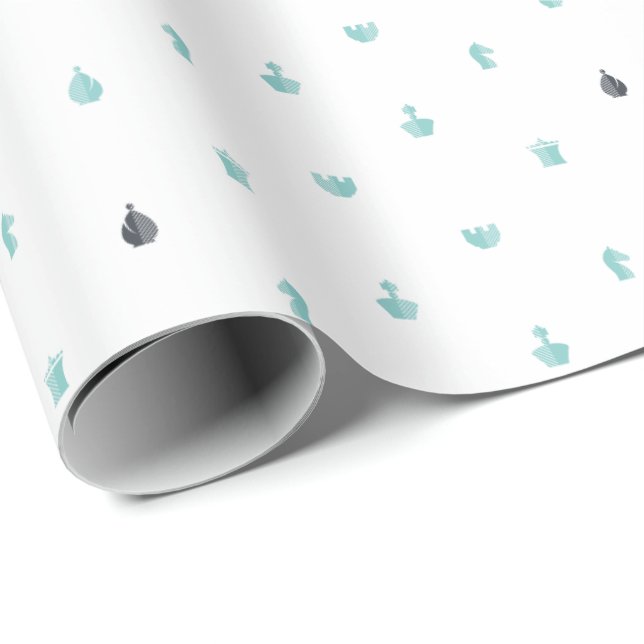 Schack som slår in papper presentpapper (Rullad Hörn)