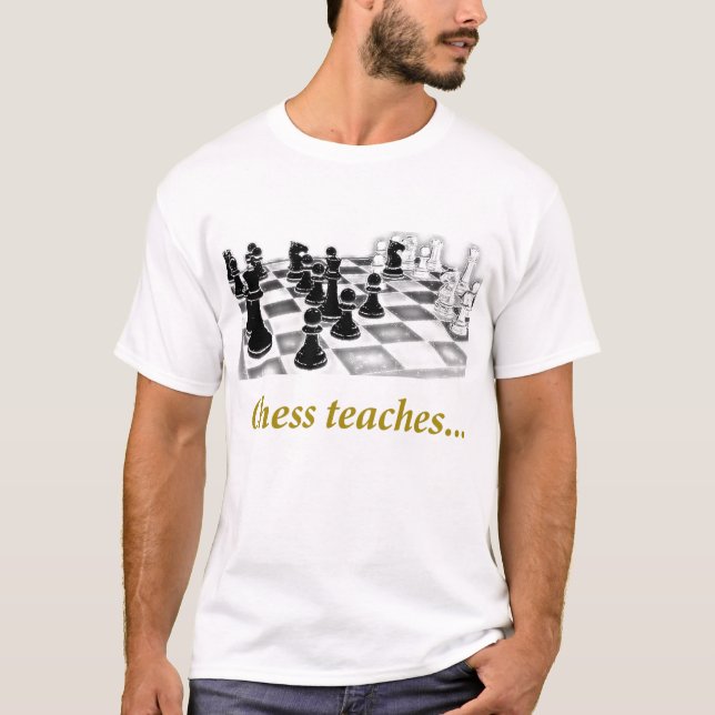 schack-undervisar t-shirt (Framsida)