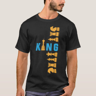 Schackbräde Kung – Strategisk Kraftfull Royal Desi T Shirt
