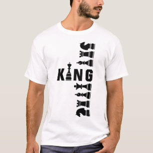 Schackbräde Kung – Strategisk Kraftfull Royal Desi T Shirt