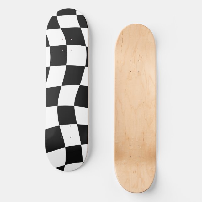 Schackbräde Mini Skateboard Bräda 18,5 Cm (Framsida)