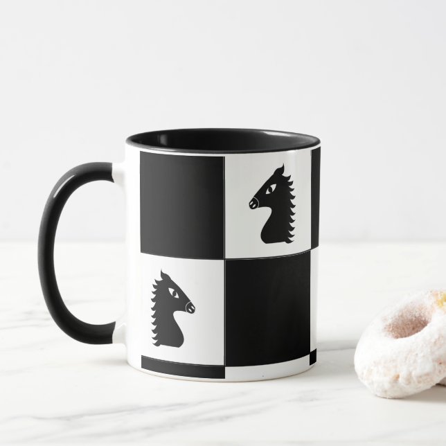 Schackbräde  mugg (Med munk)