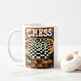SCHACKBRÄDE STIL KAFFEMUGG