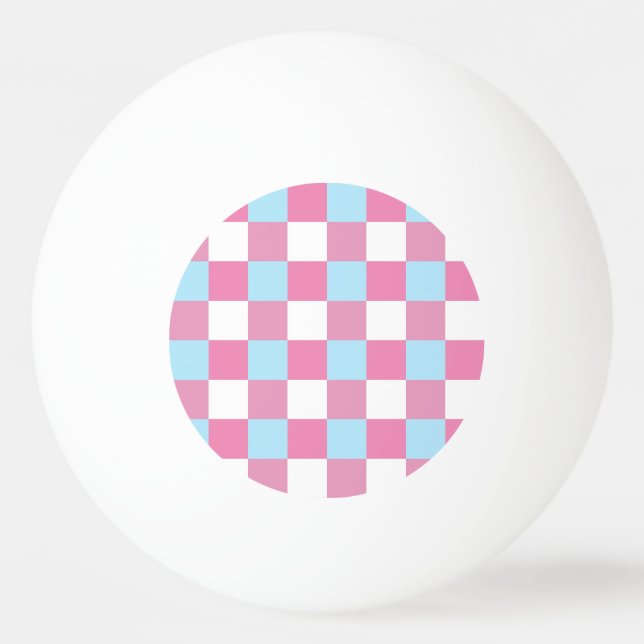 Schackbrädemönster Pingisboll (Framsidan)