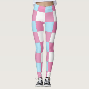 Schackbrädesmönster leggings