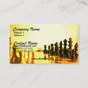 Schackbrädevisitkort Visitkort
