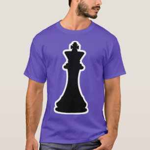 Schackcostumes svart kung silhouette costume t shirt