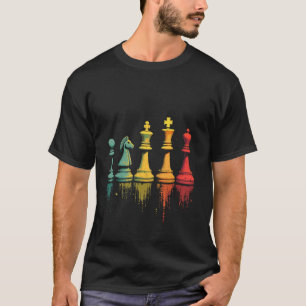 Schackdesign färgrik t shirt