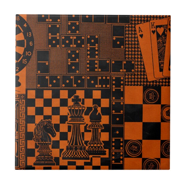 schackdominodominodominodominoområden för checkers kakelplatta (Framsidan)