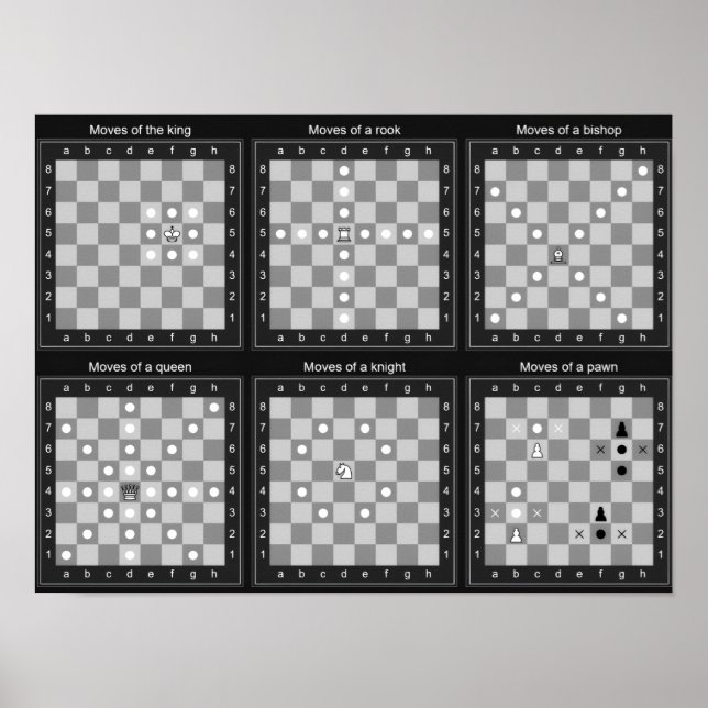 Schackdragstabell Poster (Framsidan)