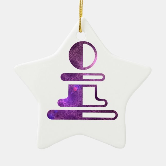 Schacket pantsätter prydnaden julgransprydnad keramik (Framsidan)