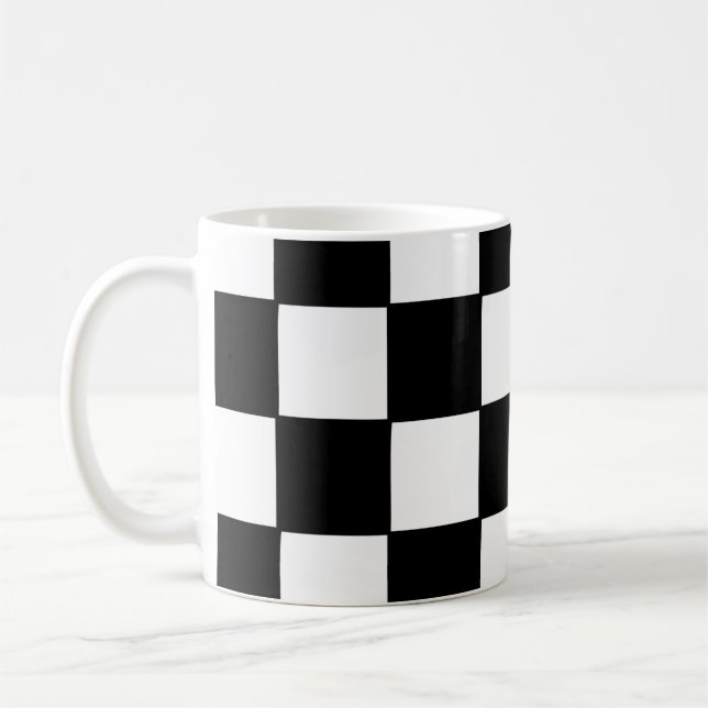 Schacket stiger ombord kaffemugg (Vänster)