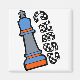 schackfigurer magnet