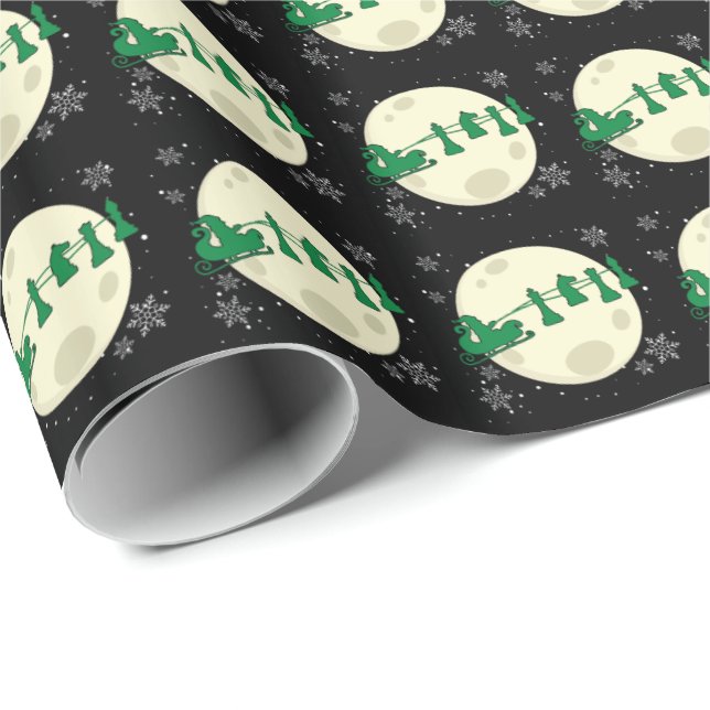 Schackjul Santa - Schackpjäs Renar Presentpapper (Rullad Hörn)