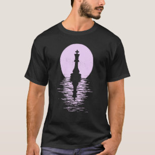 Schackklubb spel kung Drottning Häst schackpjäs mä T Shirt