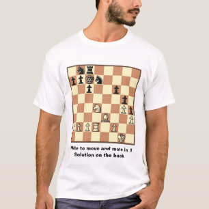 Schackkompis i 1 grundläggande T-tröja för puss Tee Shirt