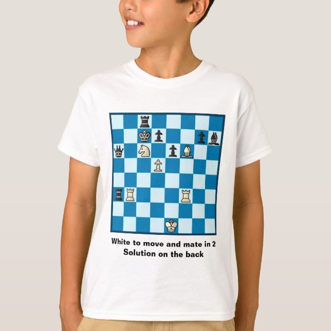 Schackkompis i 2 pussel #1 tee (Framsida)