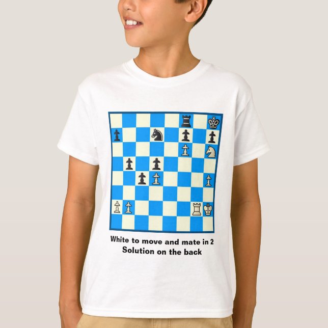 Schackkompis i 2 pussel #5 tee shirt (Framsida)
