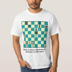 Schackkompisen i 1 pussel #1 värderar T-tröja Tee Shirt