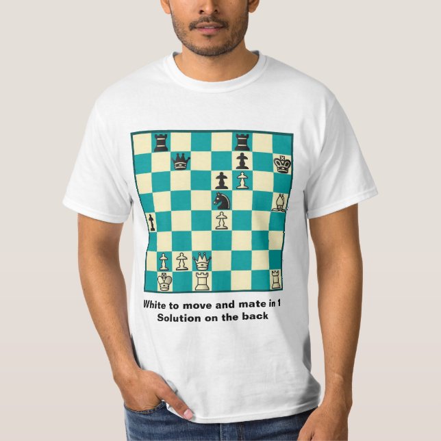 Schackkompisen i 1 pussel #1 värderar T-tröja Tee Shirt (Framsida)