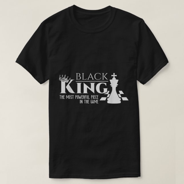 Schackkung Maktdesign T Shirt (Design framsida)