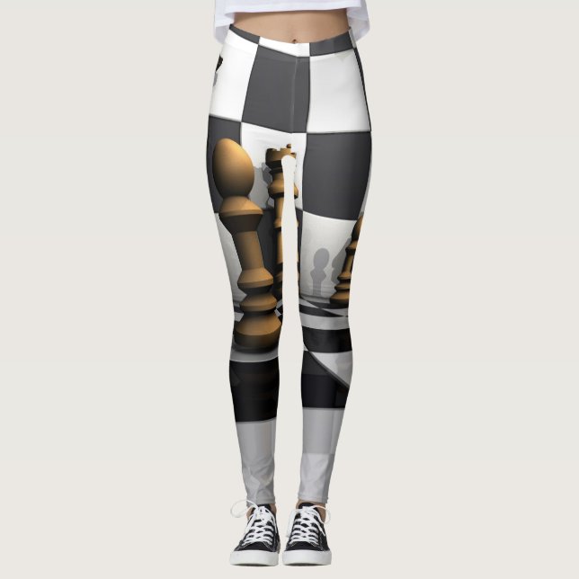 Schackkunglek Leggings (Framsida)