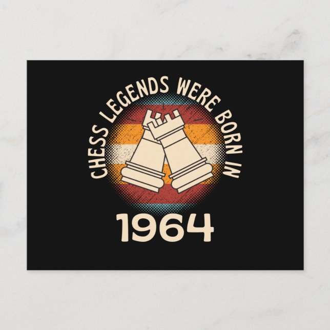 Schacklegender Föddes 1964 Vykort (Framsida)