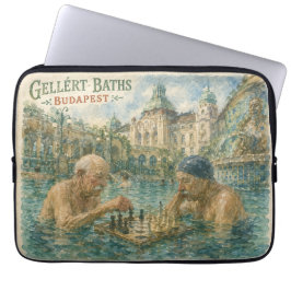Schackmatch Gellert Baths Budapest Ungern Laptop Fodral