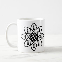 schackmaterier, schackAtom Kaffemugg