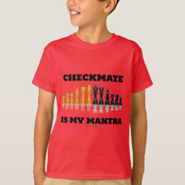 Schackmatt är min Mantra (den reflekterande T-shirt