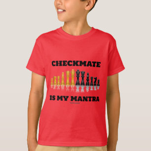 Schackmatt är min Mantra (den reflekterande T-shirt