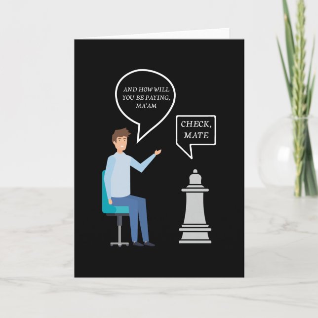 Schackmatt Drottning Kort (Framsida)