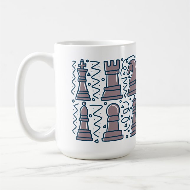 Schackmugg Kaffemugg (Vänster)