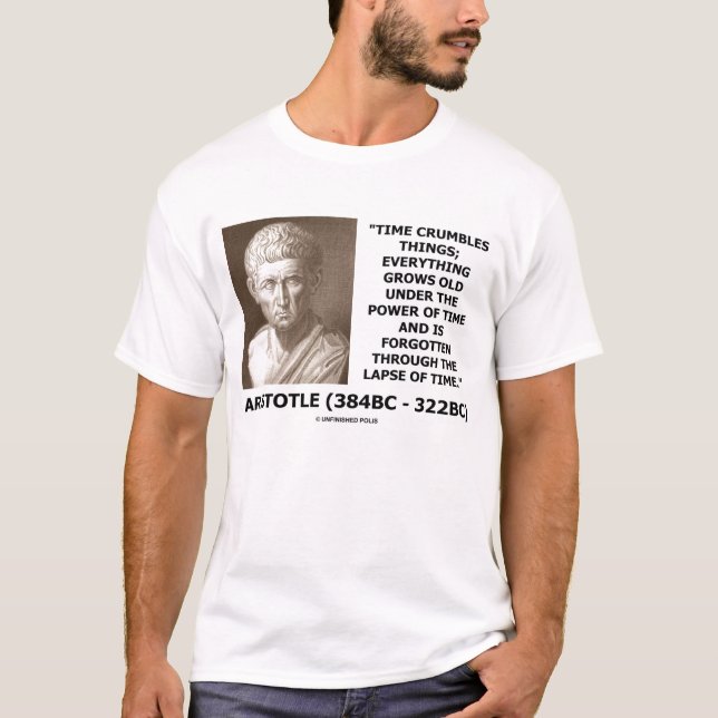 Schackningsperiod för Aristotle Time smulpajsaker Tee Shirt (Framsida)
