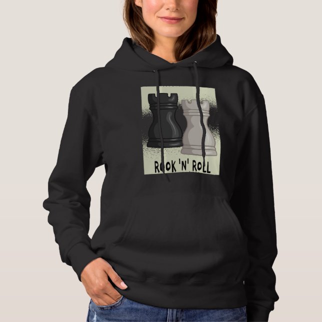 Schackordspel Rook and Roll med schackpjäs roo T Shirt (Framsida)