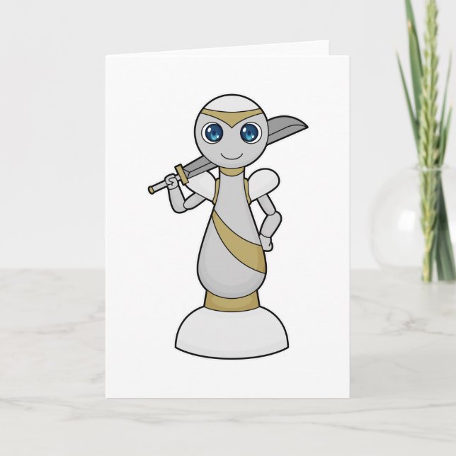 Schackpjäs Bond Svärd Schack Kort (Framsida)