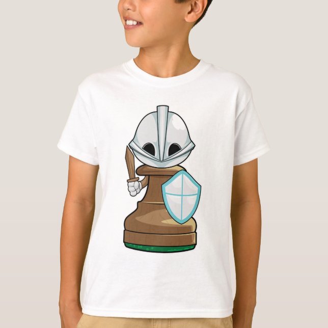 Schackpjäs Bonde Schack T Shirt (Framsida)