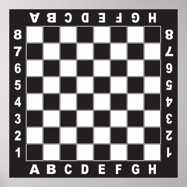 schackpjäs bord poster (Framsidan)