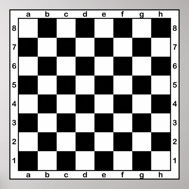schackpjäs bord poster (Framsidan)