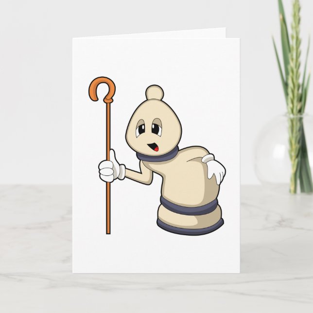 Schackpjäs Löpare vid schack Kort (Framsida)