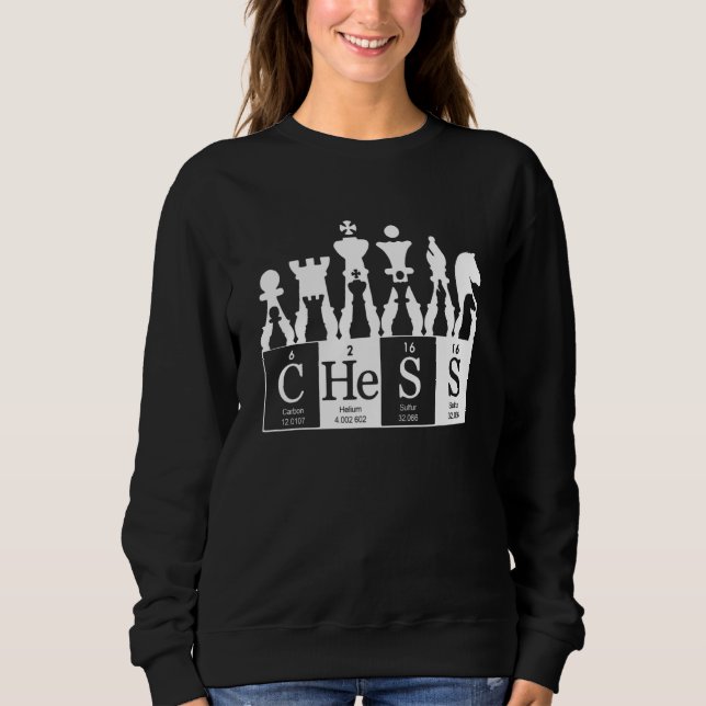 Schackpjäser Periodiska Systemet Element För Smart T Shirt (Framsida)