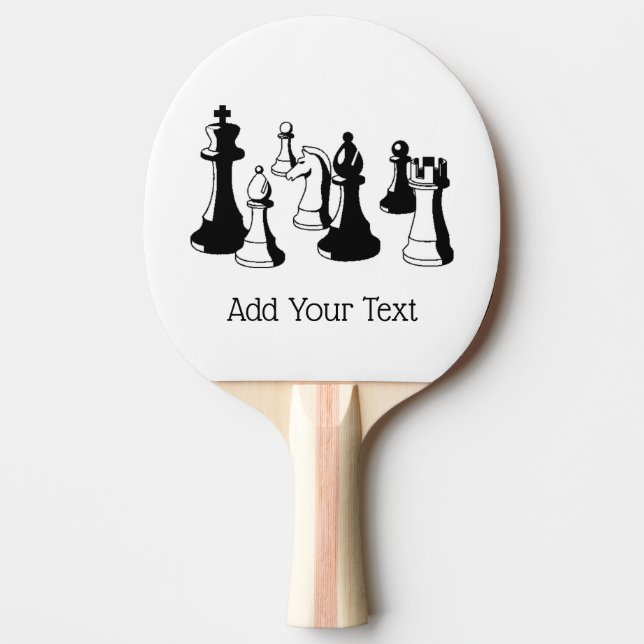 Schackpjäser Vintagekonst #2 Pingisracket (Framsidan)