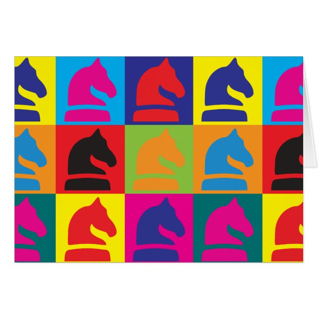 Schackpopkonst Hälsningskort (Framsidan Horizontal)