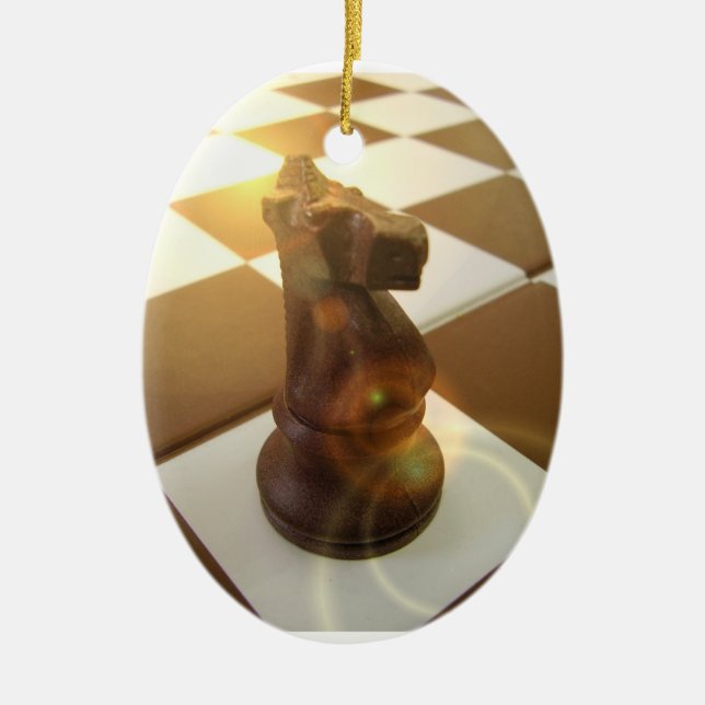 Schackriddareprydnad Julgransprydnad Keramik (Framsidan)