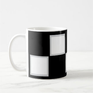 Schackrutiga rutor kaffemugg