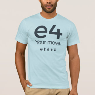 Schackskjorta: e4 t shirt